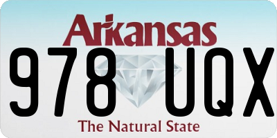 AR license plate 978UQX