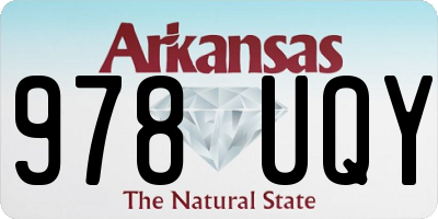 AR license plate 978UQY