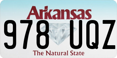 AR license plate 978UQZ