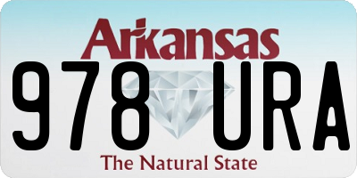 AR license plate 978URA
