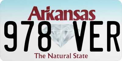 AR license plate 978VER