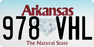 AR license plate 978VHL