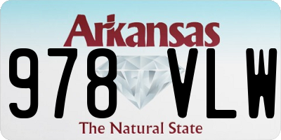 AR license plate 978VLW