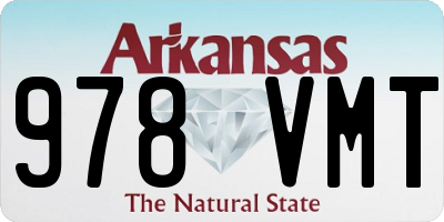 AR license plate 978VMT