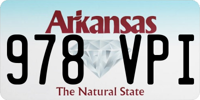 AR license plate 978VPI