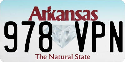 AR license plate 978VPN