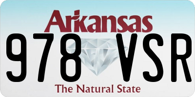 AR license plate 978VSR