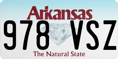 AR license plate 978VSZ