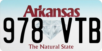 AR license plate 978VTB