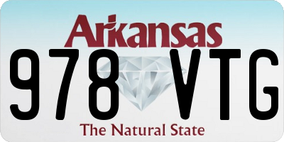 AR license plate 978VTG