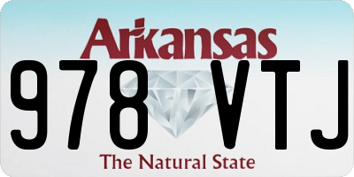 AR license plate 978VTJ