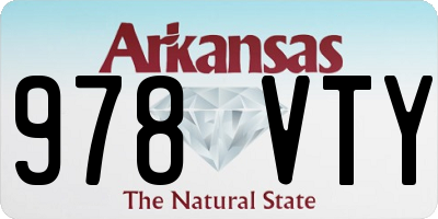 AR license plate 978VTY