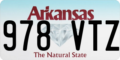 AR license plate 978VTZ