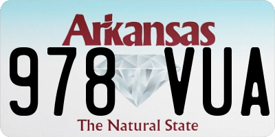 AR license plate 978VUA