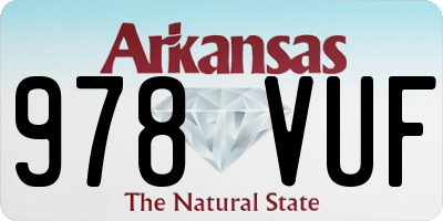 AR license plate 978VUF