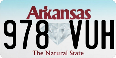 AR license plate 978VUH