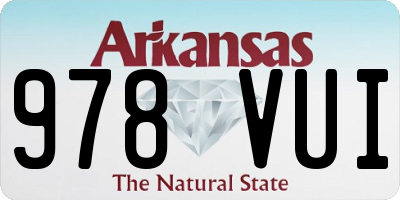 AR license plate 978VUI