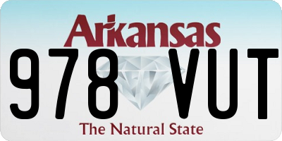 AR license plate 978VUT