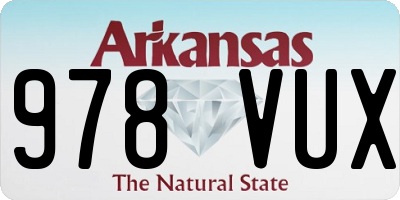 AR license plate 978VUX
