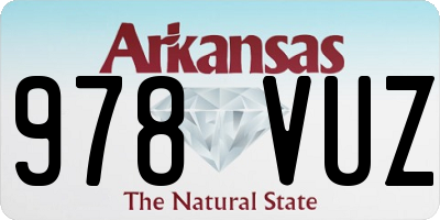 AR license plate 978VUZ