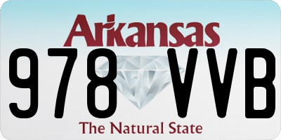 AR license plate 978VVB