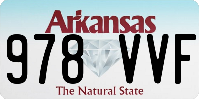 AR license plate 978VVF