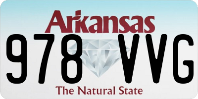 AR license plate 978VVG