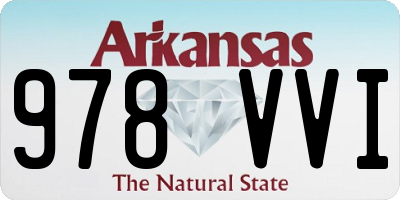 AR license plate 978VVI