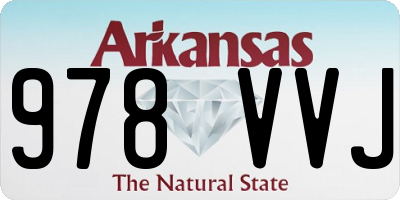 AR license plate 978VVJ