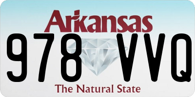 AR license plate 978VVQ