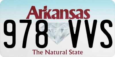AR license plate 978VVS