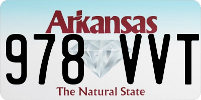 AR license plate 978VVT