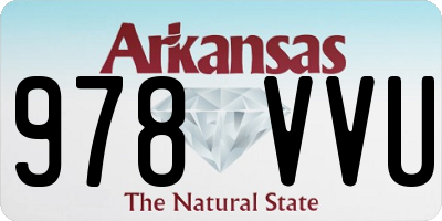 AR license plate 978VVU