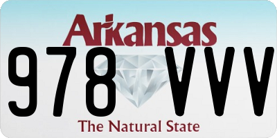 AR license plate 978VVV