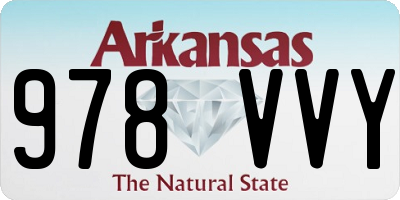 AR license plate 978VVY