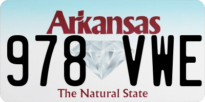 AR license plate 978VWE