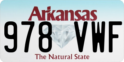 AR license plate 978VWF