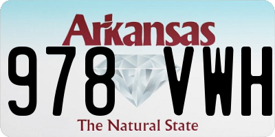 AR license plate 978VWH