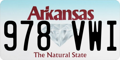 AR license plate 978VWI