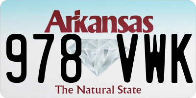 AR license plate 978VWK