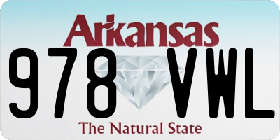 AR license plate 978VWL
