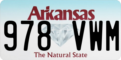AR license plate 978VWM