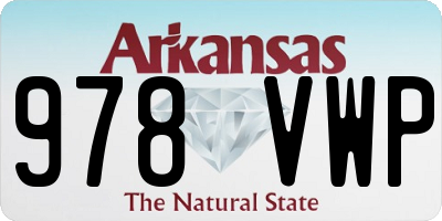 AR license plate 978VWP