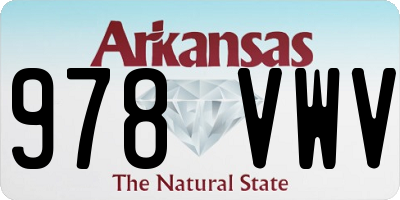 AR license plate 978VWV