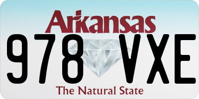 AR license plate 978VXE