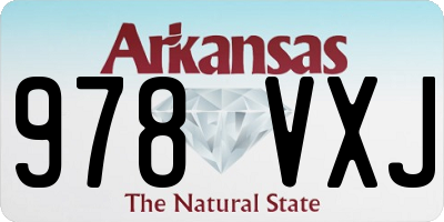 AR license plate 978VXJ