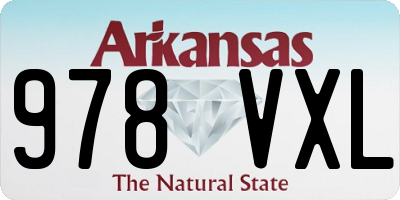 AR license plate 978VXL