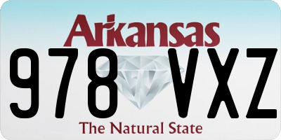 AR license plate 978VXZ