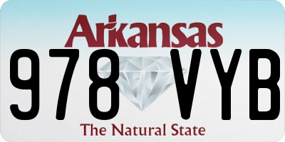 AR license plate 978VYB