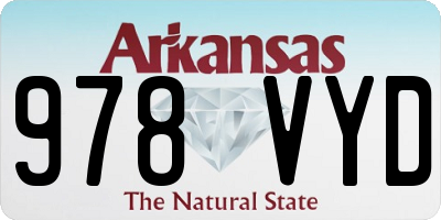 AR license plate 978VYD